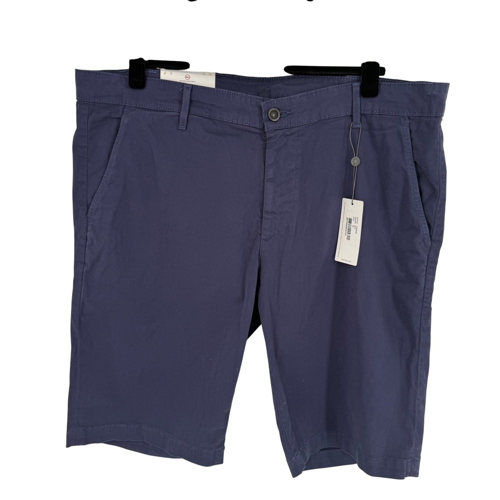 AG Adriano Goldschmied The Griffin Tailored‎ Shorts Mens 38 Navy NWT